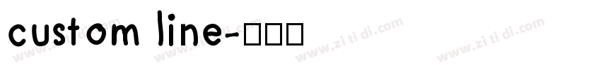 custom line字体转换